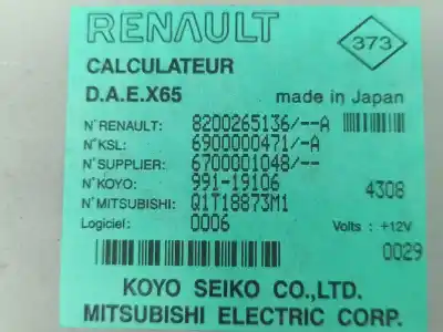 Second-hand car spare part electronic module for renault clio ii (bb_, cb_) 1.5 dci (b/cb07) oem iam references   