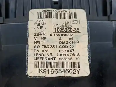 Peça sobressalente para automóvel em segunda mão quadrante por bmw 3 (e90) 318 d referências oem iam 916684602 // 9166846  