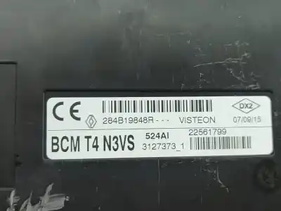 Second-hand car spare part electronic module for renault captur i (j5_, h5_) 1.5 dci 90 oem iam references bcm t4 n3vs  