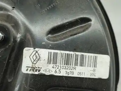 Second-hand car spare part brake servo for renault captur i (j5_, h5_) 1.5 dci 90 oem iam references 472103202r  