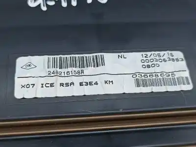 Second-hand car spare part dashboard for renault twingo iii (bcm_) 0.9 tce 90 oem iam references 248216158r  