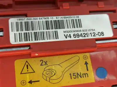 Second-hand car spare part fuse box unit for bmw x1 (e84) sdrive 20 d oem iam references   