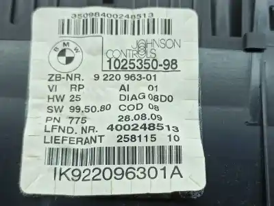 Second-hand car spare part dashboard for bmw x1 (e84) sdrive 20 d oem iam references 9220963  