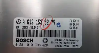 İkinci el araba yedek parçası ecu motor kontrol cihazi için mercedes m-class (w163) ml 270 cdi (163.113) oem iam referansları a6121533279  