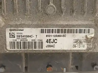 Second-hand car spare part ecu engine control for ford fiesta vi (cb1, ccn) 1.4 tdci oem iam references 5ws40584ct  
