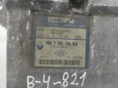 Peça sobressalente para automóvel em segunda mão centralina de motor uce por renault clio ii fase i (b/cb0) (1998->) 1.9 d (b/cb0e) referências oem iam 7700104956  