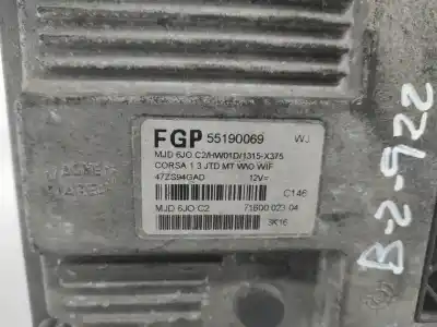 Second-hand car spare part ecu engine control for opel corsa c (x01) 1.3 cdti (f08 f68) oem iam references fgp55190069  