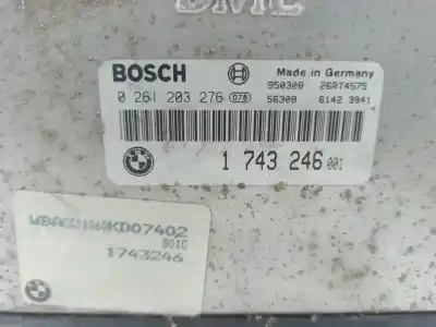 Second-hand car spare part ecu engine control for bmw 3 compact (e36) 316 i oem iam references 1743246  