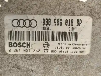 Second-hand car spare part ecu engine control for audi a3 (8l1) 1.9 tdi oem iam references 038906018bd  