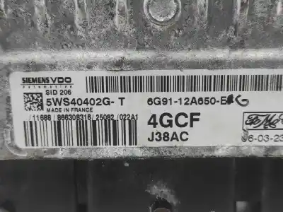 Автозапчастина б/у ебу контролер двигуна для ford s-max (wa6) 2.0 tdci посилання на oem iam 6g9112a650e  