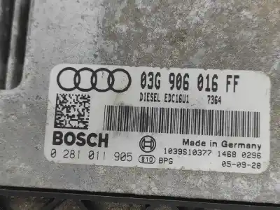 Second-hand car spare part ecu engine control for audi a3 (8p1) 2.0 tdi 16v oem iam references 03g906016ff  