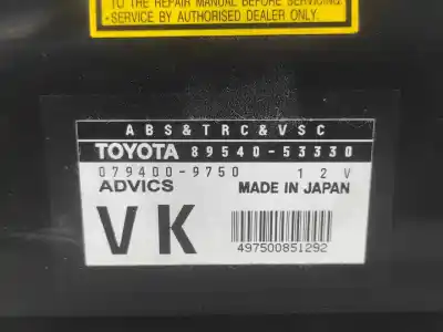 Peça sobressalente para automóvel em segunda mão boitier de commande de abs por lexus is ii (_xe2_) 220 d (ale20) referências oem iam 8954053330  
