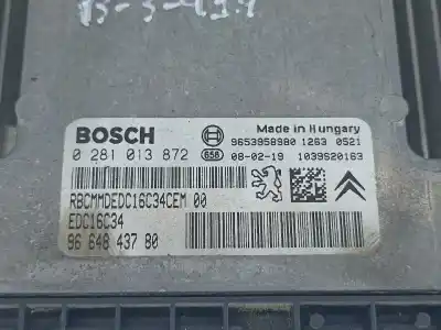 Автозапчасти б/у блок управления двигателем за citroen c4 picasso i monospace (ud_) 1.6 hdi ссылки oem iam 0281013872  