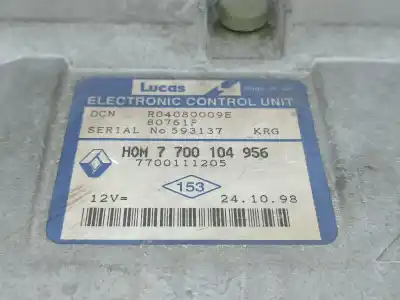 Автозапчасти б/у блок управления двигателем за renault clio ii fase i (b/cb0) (1998->) 1.9 d (b/cb0e) ссылки oem iam 7700104956  