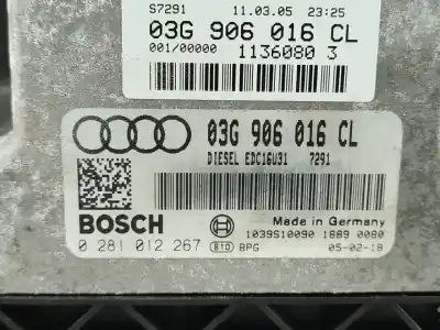 Автозапчастина б/у ебу контролер двигуна для audi a4 b7 (8ec) 2.0 tdi 16v посилання на oem iam 03g906016cl   Автозапчастина б/у ебу контролер двигуна для audi a4 b7 (8ec) 2.0 tdi 16v посилання на oem iam 03g906016cl