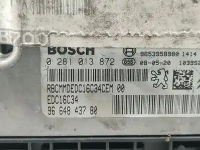 Автозапчасти б/у блок управления двигателем за peugeot 207 (wa_, wc_) 1.6 hdi ссылки oem iam 0281013872  