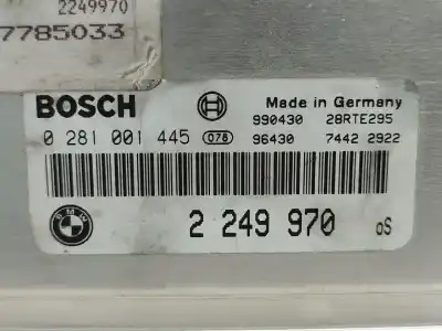 Second-hand car spare part ecu engine control for bmw 3 (e46) 320 d oem iam references 2249970  