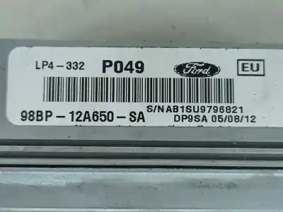 Автозапчастина б/у ебу контролер двигуна для ford focus i (daw, dbw) 1.4 16v посилання на oem iam 98bp12a650sa  