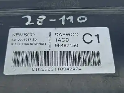 Second-hand car spare part ecu engine control for daewoo tacuma (u100) 1.6 oem iam references 96487150  
