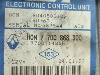 Second-hand car spare part ecu engine control for renault kangoo express (fc0/1_) d 65 1.9 (fc0e fc02 fc0j fc0n) oem iam references r04080010g  