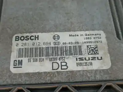 Автозапчасти б/у блок управления двигателем за opel astra h gtc (a04) 1.7 cdti (l08) ссылки oem iam 55560810  