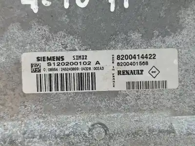 Автозапчасти б/у блок управления двигателем за renault modus / grand modus (f/jp0_) 1.2 (jp0c jp0k fp0c fp0k fp0p jp0p jp0t) ссылки oem iam 8200414422  