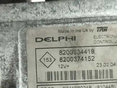 İkinci el araba yedek parçası ecu motor kontrol cihazi için renault megane ii break (km0/1_) 1.5 dci (km02. km13) gasóleo 2004 5p oem iam referansları 8200334419  