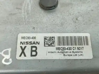 Second-hand car spare part ecu engine control for nissan qashqai / qashqai +2 i (j10, nj10, jj10e) 2.0 oem iam references mec93430   Second-hand car spare part ecu engine control for nissan qashqai / qashqai +2 i (j10, nj10, jj10e) 2.0 oem iam references mec93430