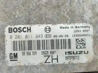 Автозапчасти б/у блок управления двигателем за opel astra h gtc (a04) 1.7 cdti (l08) ссылки oem iam 0281011943  