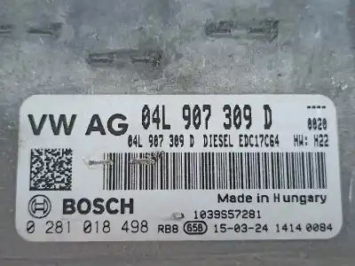 Автозапчасти б/у блок управления двигателем за skoda octavia iii break (5e5) 1528 ak gasóleo 2015 5p ссылки oem iam 04l907309d  