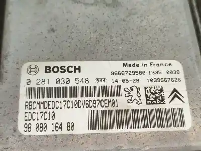 Автозапчасти б/у блок управления двигателем за citroen c4 cactus van (0b_, 0p_) bluehdi 100 ссылки oem iam 9808016480  