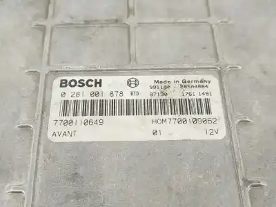 Автозапчасти б/у блок управления двигателем за renault clio ii (bb_, cb_) 1.9 dti (b/cb0u) ссылки oem iam 0281001878  