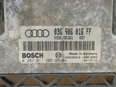 Second-hand car spare part ecu engine control for audi a3 (8p1) 2.0 tdi 16v oem iam references 03g906016ff  