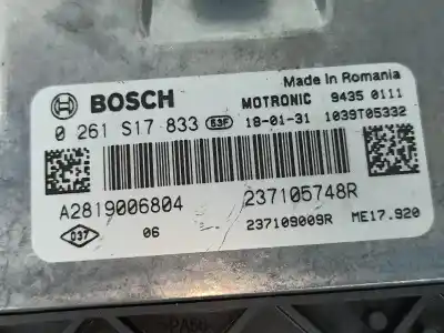 Автозапчасти б/у блок управления двигателем за renault twingo iii (bcm_) 1.0 sce 70 ссылки oem iam 237105748r 237109009r  