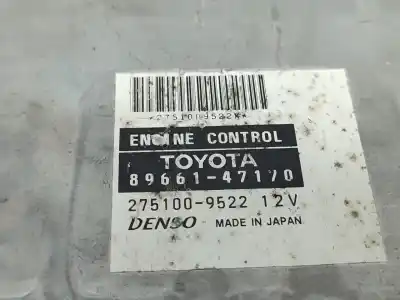 Автозапчасти б/у блок управления двигателем за toyota prius hatchback (_w2_) 1.5 hybrid (nhw20_. nhw20r) híbrido (gasolina) 2007 5p ссылки oem iam 8966147170  