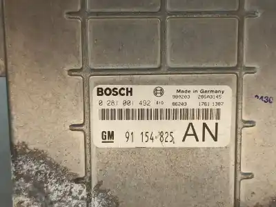 Second-hand car spare part ecu engine control for opel frontera a (u92) 2.5 tds oem iam references 91154825an  