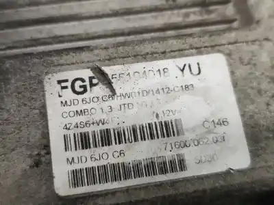 Second-hand car spare part ecu engine control for opel combo tour 1.3 cdti 16v oem iam references 55194018yu  