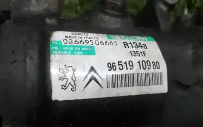 Peça sobressalente para automóvel em segunda mão compressor de ar condicionado a/a a/c por peugeot 207/207+ (wa_, wc_) 1.4 16v referências oem iam 9651910980  