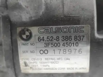 Second-hand car spare part air conditioning compressor for bmw 3 (e46) 316 i oem iam references 64528386837  