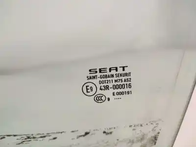 Автозапчастина б/у скло передніх дверей ліве для seat leon (5f1) 1.5 tgi посилання на oem iam 43r000016  