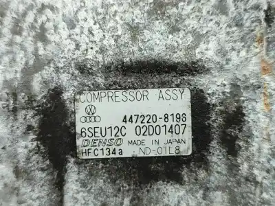Автозапчастина б/у компресор кондиционера для audi a2 (8z0) 1.4 tdi посилання на oem iam 4472208198  