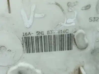 Автозапчасти б/у замок передней правой двери за skoda fabia i hatchback (6y2) 1.2 gasolina 2004 5p ссылки oem iam 5n1837016c  