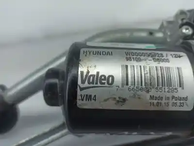 Автозапчастина б/у двигатель передніх склоочисників для hyundai i20 ii (gb, ib) 1.2 посилання на oem iam w000056515  