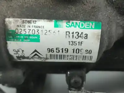 Second-hand car spare part air conditioning compressor for citroen c4 i (lc_) 1.6 hdi oem iam references 9651910980  