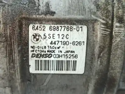 Second-hand car spare part air conditioning compressor for bmw 3 touring (e91) 190. 190 vrt gasóleo 2007 5p oem iam references 6987766  