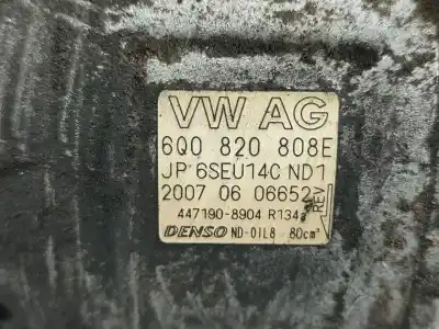 Автозапчастина б/у компресор кондиционера для skoda fabia i hatchback (6y2) 1.2 gasolina 2004 5p посилання на oem iam 6q0820808e  