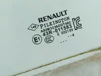 Автозапчастина б/у скло передніх дверей ліве для renault captur i (j5_, h5_) blue dci 95 посилання на oem iam 43r001583   Автозапчастина б/у скло передніх дверей ліве для renault captur i (j5_, h5_) blue dci 95 посилання на oem iam 43r001583