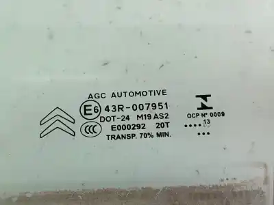Автозапчастина б/у скло передніх дверей ліве для citroen ds3 1.6 blue-hdi fap посилання на oem iam 43r007951  