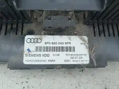 Second-hand car spare part climate control for audi a3 (8p1) 2.0 tdi 16v oem iam references 8p08200435pr  