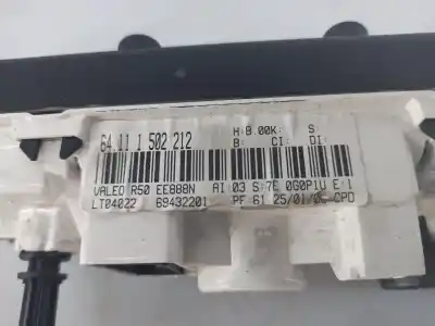Pièce détachée automobile d'occasion commande de climatisation / chauffage pour mini mini descapotable (r52) cooper références oem iam 64111502212  
